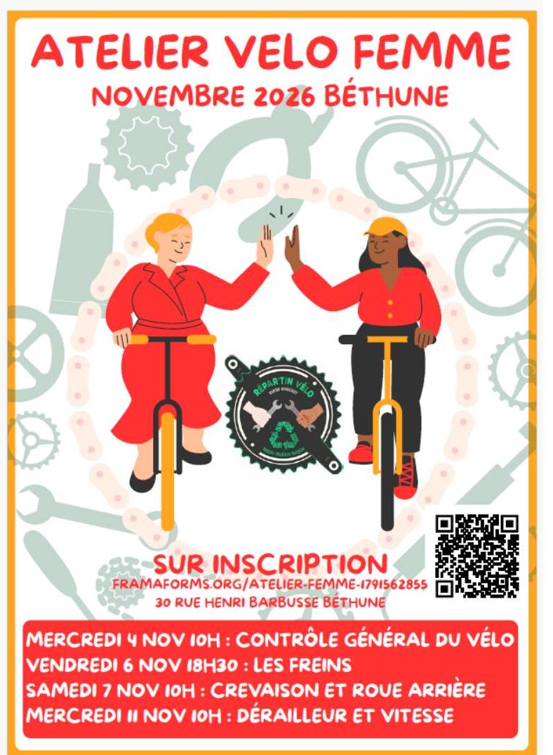 permanences auto réparation vélo femme
